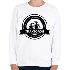 PRINTFASHION Szuperhős traktoros - Gyerek pulóver - Fehér