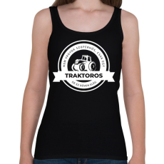 PRINTFASHION Szuperhős Traktoros - Női atléta - Fekete