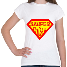 PRINTFASHION Szupernagyi - Női póló - Fehér