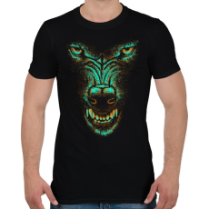 PRINTFASHION Szürkefarkas - Férfi póló - Fekete