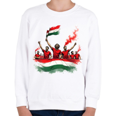 PRINTFASHION Szurkolók - Gyerek pulóver - Fehér