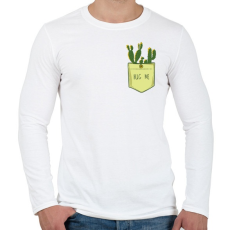 PRINTFASHION Szúrós ölelés - Férfi hosszú ujjú póló - Fehér