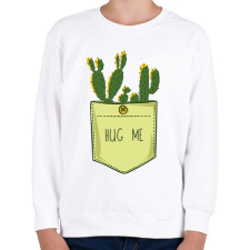 PRINTFASHION Szúrós ölelés - Gyerek pulóver - Fehér gyerek pulóver, kardigán