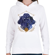 PRINTFASHION Szűz - Női kapucnis pulóver - Fehér