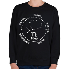 PRINTFASHION Szűz tulajdonságok - Gyerek pulóver - Fekete