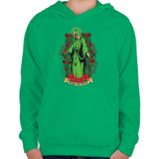 PRINTFASHION Szűzek rózsája - Gyerek kapucnis pulóver - Zöld gyerek pulóver, kardigán