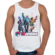 PRINTFASHION T3 Arena - Férfi atléta - Fehér atléta, trikó