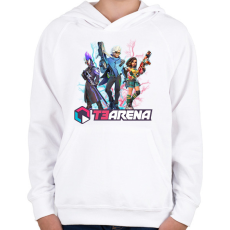 PRINTFASHION T3 Arena - Gyerek kapucnis pulóver - Fehér
