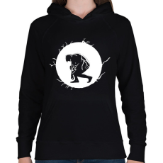 PRINTFASHION T800 - Női kapucnis pulóver - Fekete