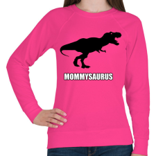 PRINTFASHION T-rex család - Mommysaurus - Női pulóver - Fukszia női pulóver, kardigán