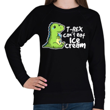 PRINTFASHION T-REX fagyi - Női pulóver - Fekete női pulóver, kardigán