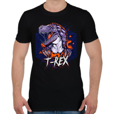 PRINTFASHION t-rex - Férfi póló - Fekete férfi póló