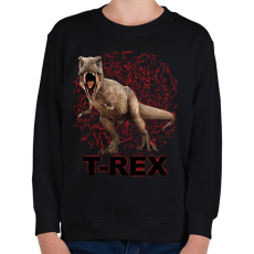 PRINTFASHION T-REX - Gyerek pulóver - Fekete