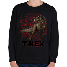 PRINTFASHION T-REX - Gyerek pulóver - Fekete