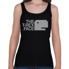 PRINTFASHION T-REX - Női atléta - Fekete női trikó