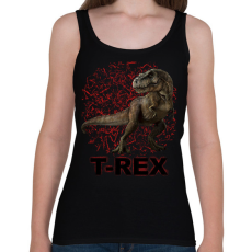 PRINTFASHION T-REX - Női atléta - Fekete