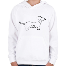 PRINTFASHION Tacsi - Gyerek kapucnis pulóver - Fehér gyerek pulóver, kardigán