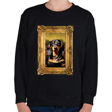 PRINTFASHION tacsi lisa keretezett - Gyerek pulóver - Fekete gyerek pulóver, kardigán