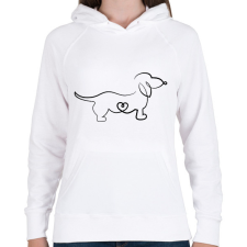 PRINTFASHION Tacsi - Női kapucnis pulóver - Fehér női pulóver, kardigán