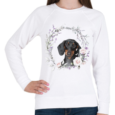 PRINTFASHION tacsi virágokkal - Női pulóver - Fehér női pulóver, kardigán