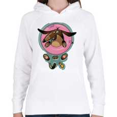 PRINTFASHION Tacsi zacsi - Női kapucnis pulóver - Fehér
