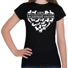 PRINTFASHION Tacsifüggő - Női póló - Fekete női póló