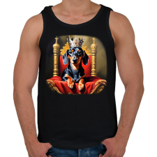 PRINTFASHION TACSIKIRÁLY - Férfi atléta - Fekete atléta, trikó