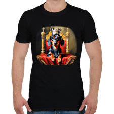 PRINTFASHION TACSIKIRÁLY - Férfi póló - Fekete férfi póló