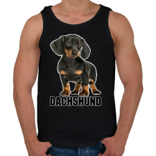 PRINTFASHION tacskó  - Férfi atléta - Fekete atléta, trikó