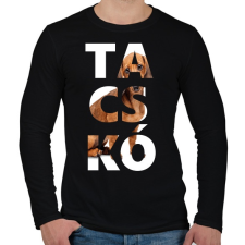 PRINTFASHION TACSKÓ - Férfi hosszú ujjú póló - Fekete férfi póló