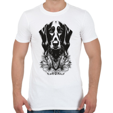 PRINTFASHION tacskó - Férfi póló - Fehér férfi póló