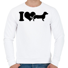 PRINTFASHION Tacskó - Férfi pulóver - Fehér férfi pulóver, kardigán