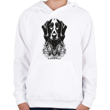 PRINTFASHION tacskó - Gyerek kapucnis pulóver - Fehér gyerek pulóver, kardigán