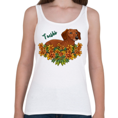 PRINTFASHION Tacskó - Női atléta - Fehér