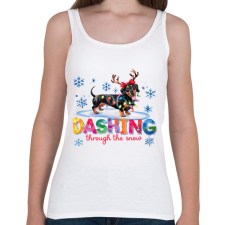 PRINTFASHION Tacskó - Női atléta - Fehér női trikó