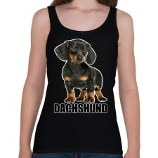 PRINTFASHION tacskó  - Női atléta - Fekete női trikó