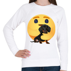 PRINTFASHION Tacskó - Női pulóver - Fehér