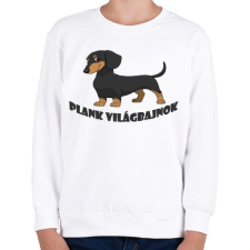 PRINTFASHION Tacskó Plank - Gyerek pulóver - Fehér gyerek pulóver, kardigán