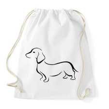 PRINTFASHION Tacskó - Sportzsák, Tornazsák - Fehér tornazsák