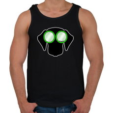 PRINTFASHION Tacskó zöld napszemüvegben - Férfi atléta - Fekete