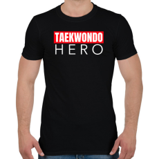 PRINTFASHION TAEKWONDO HERO - Férfi póló - Fekete