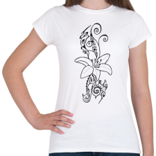 PRINTFASHION Tahiti virág - Női póló - Fehér női póló