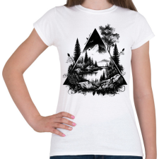 PRINTFASHION Tájkép - Női póló - Fehér női póló