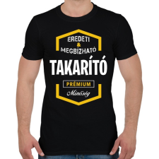 PRINTFASHION Takarító prémium minőség - Férfi póló - Fekete férfi póló