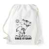 PRINTFASHION Take it easy - Sportzsák, Tornazsák - Fehér