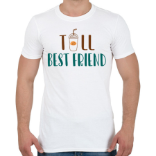 PRINTFASHION Tall best friend - Férfi póló - Fehér férfi póló