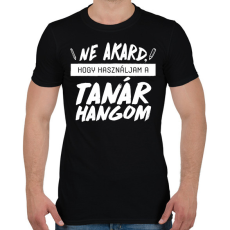 PRINTFASHION Tanár hang - Férfi póló - Fekete