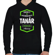 PRINTFASHION Tanár prémium minőség - Férfi kapucnis pulóver - Fekete férfi pulóver, kardigán