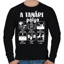 PRINTFASHION Tanári pálya mások szerint - Férfi pulóver - Fekete férfi pulóver, kardigán