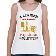PRINTFASHION Tanárnő szülinapja február - Női atléta - Fehér női trikó